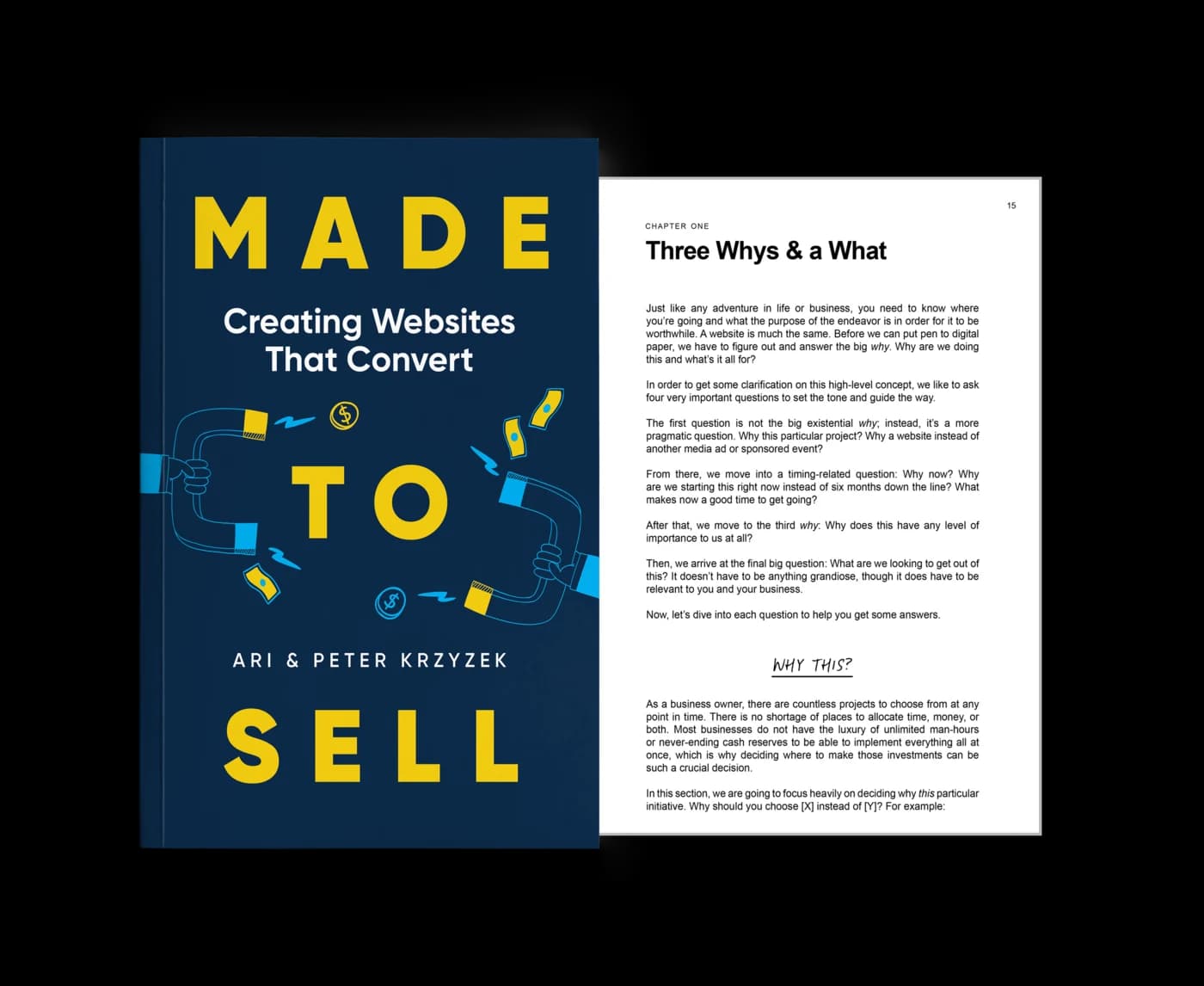 Made to Sell book cover and first-chapter spread