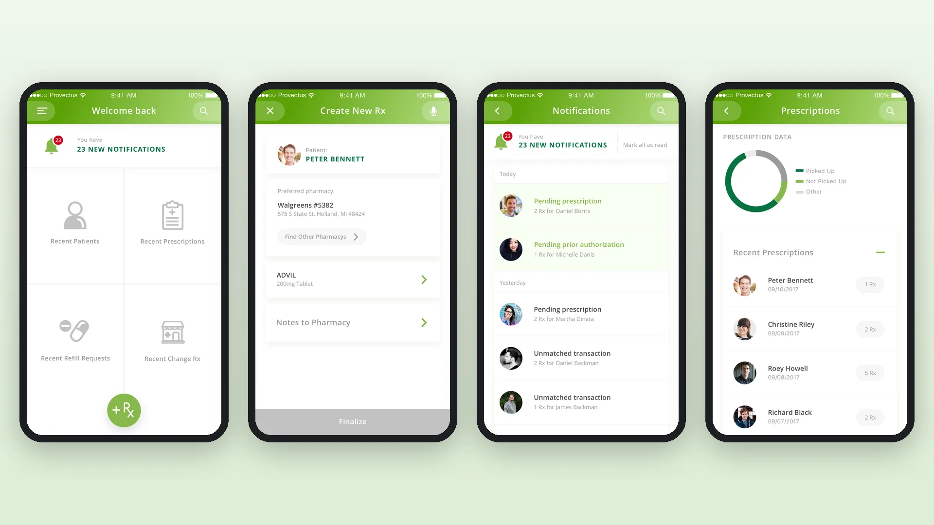 EazyScripts mobile app screens