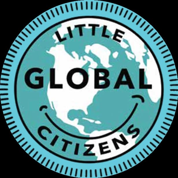 The previous Little Global Citizens logo, a round badge with a globe