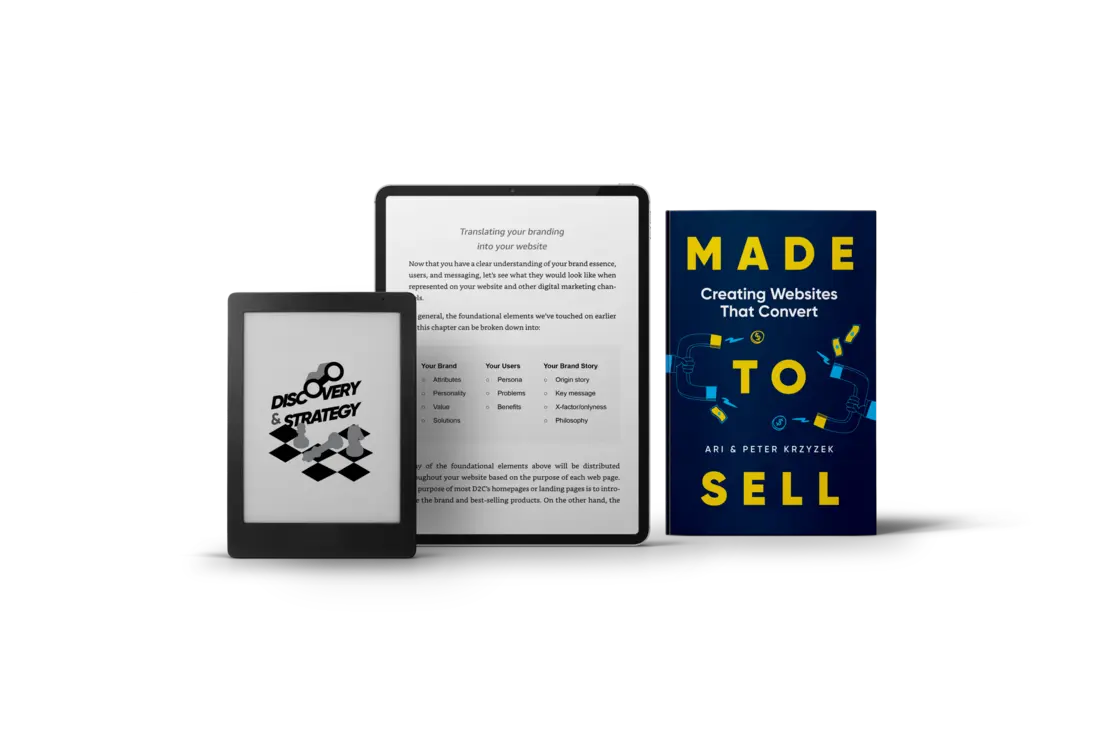 Made to Sell shown on an e-reader